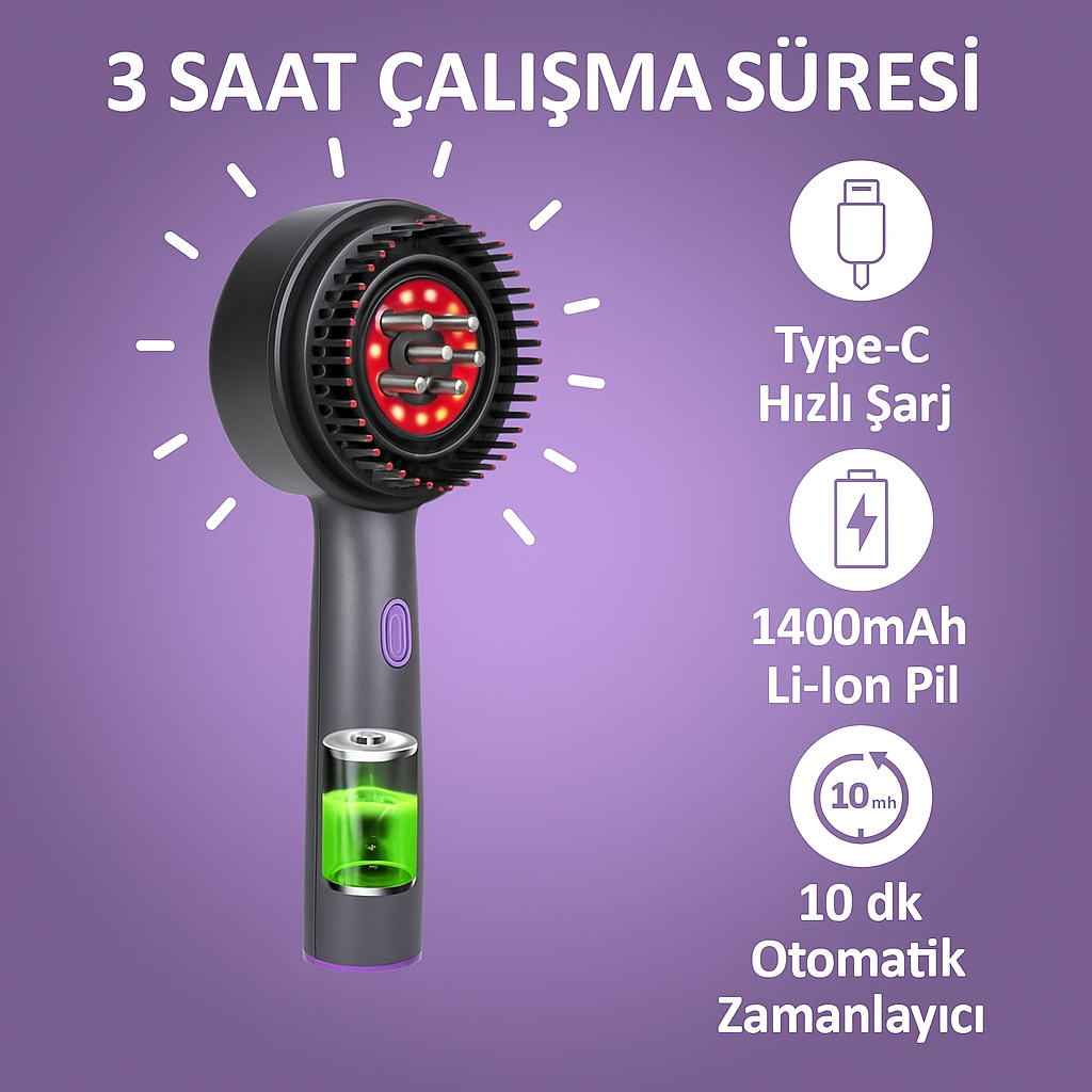 VisionovaGift Saç Masaj Tarağı