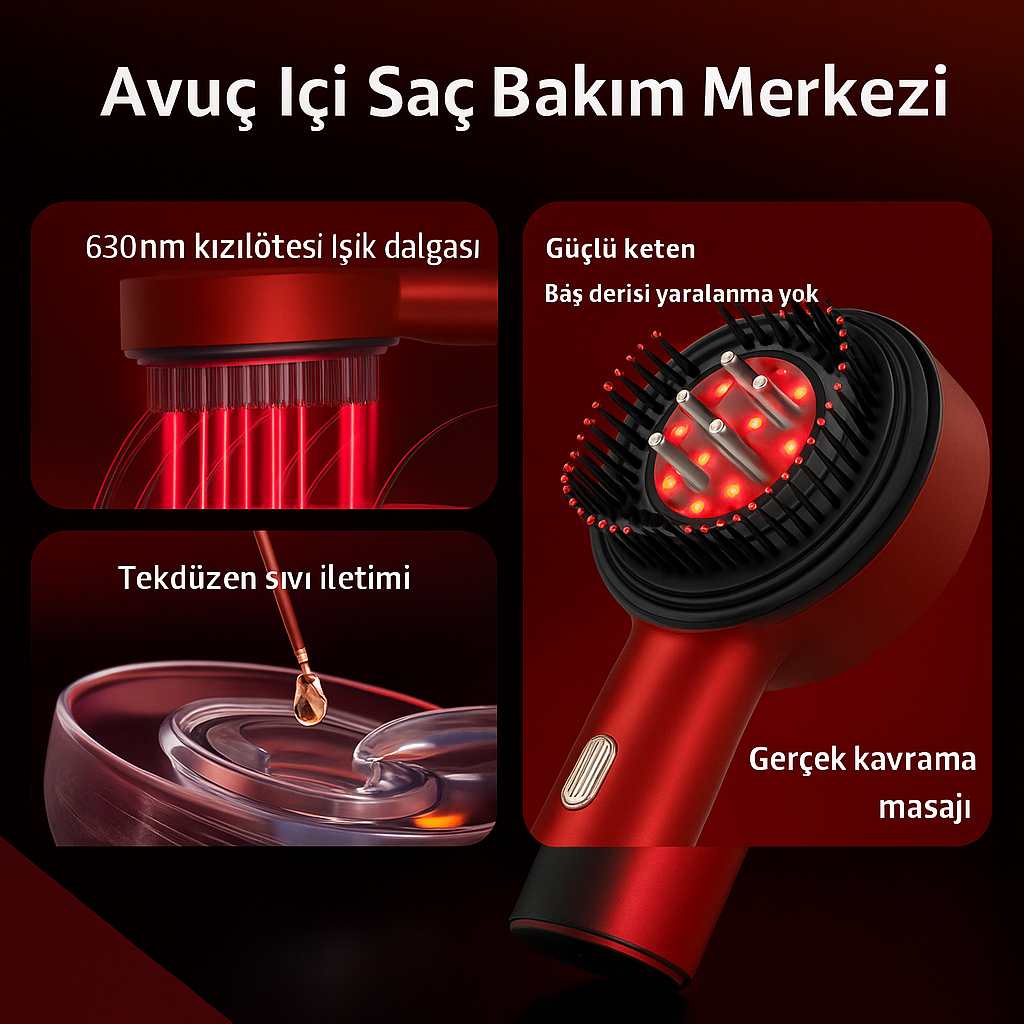 VisionovaGift Saç Masaj Tarağı